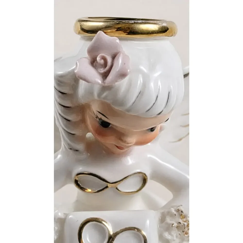 Vintage Napco June Birthday Angel Figurine 1950s Japan